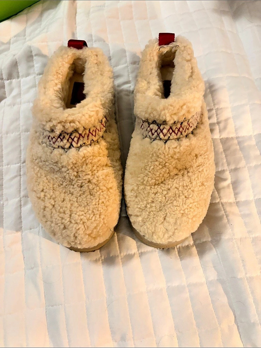 UGG Venture Daze Cozy Fleece platform in Cream & Brown size 5
